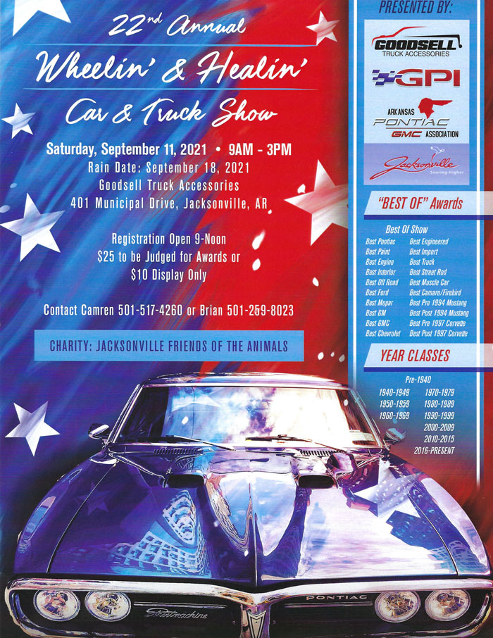 GOODSELL CAR SHOW 2021 flyer