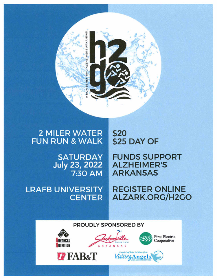 h2go RUN 2022 flyer